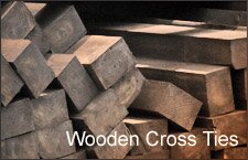 Wooden cross ties